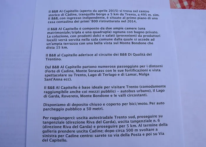 Couette-café Al Capitello